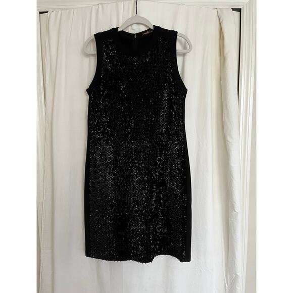 🖤 Sparkle & Sway – J. McLaughlin Sequin Little Black Dress - Picture 8 of 10